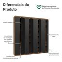 Ver imagem 5 de Guarda-roupa Casal 8 Portas Batentes Venus Madesa