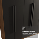 Ver imagem 7 de Guarda-roupa Casal 8 Portas Batentes Venus Madesa