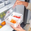 Ver imagem 4 de Organizador Geladeira Clear Fresh c/ Cesto Duplo 2,2L