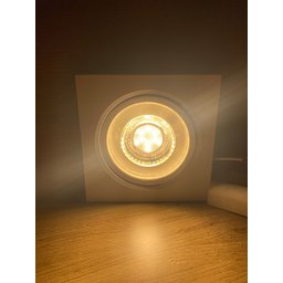 Spot Led Dicróica Embutir Quadrado 12w Bivolt:amarelo 3000k - 1