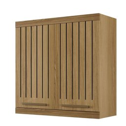 Armário Aéreo Gold Master Arte Móveis Cinamomo Ripado - 2