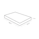 Ver imagem 2 de Colchão Viúva Ortobom Casal 17x128x188cm D26 Physical Preto/Branco