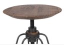 Ver imagem 2 de Banqueta New York Cor Rustic Brown com Base Aço Grafite 79cm - 53096