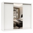 Ver imagem 3 de Guarda-roupa Casal Luana Plus 3 Portas 4 Gavetas com Espelho Branco - Pnr Móveis