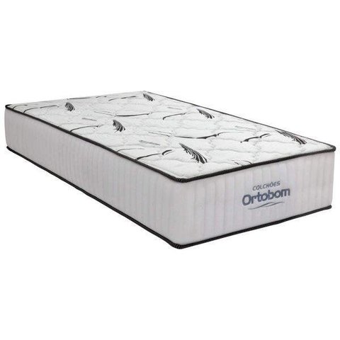 Colchão Solteiro Ortobom 28x88x188cm D33 High Foam Exclusive Branco/Cinza