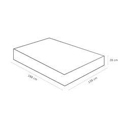 Colchão Casal Ortobom Espuma D33 High Foam Exclusive 28cmx138cmx188cm - 2