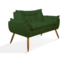 Sofá Opala Namoradeira para Sala – Balaqui Decor Cor:Verde - 1
