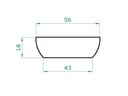 Ver imagem 3 de Vaso Planta 55x20 Bacia Cuia Polietileno - BRANCO 006