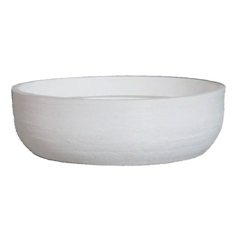 Vaso Planta 55x20 Bacia Cuia Polietileno - BRANCO 006