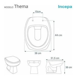 Assento Vaso Sanitário Original Soft Close Thema Br Incepa - 4