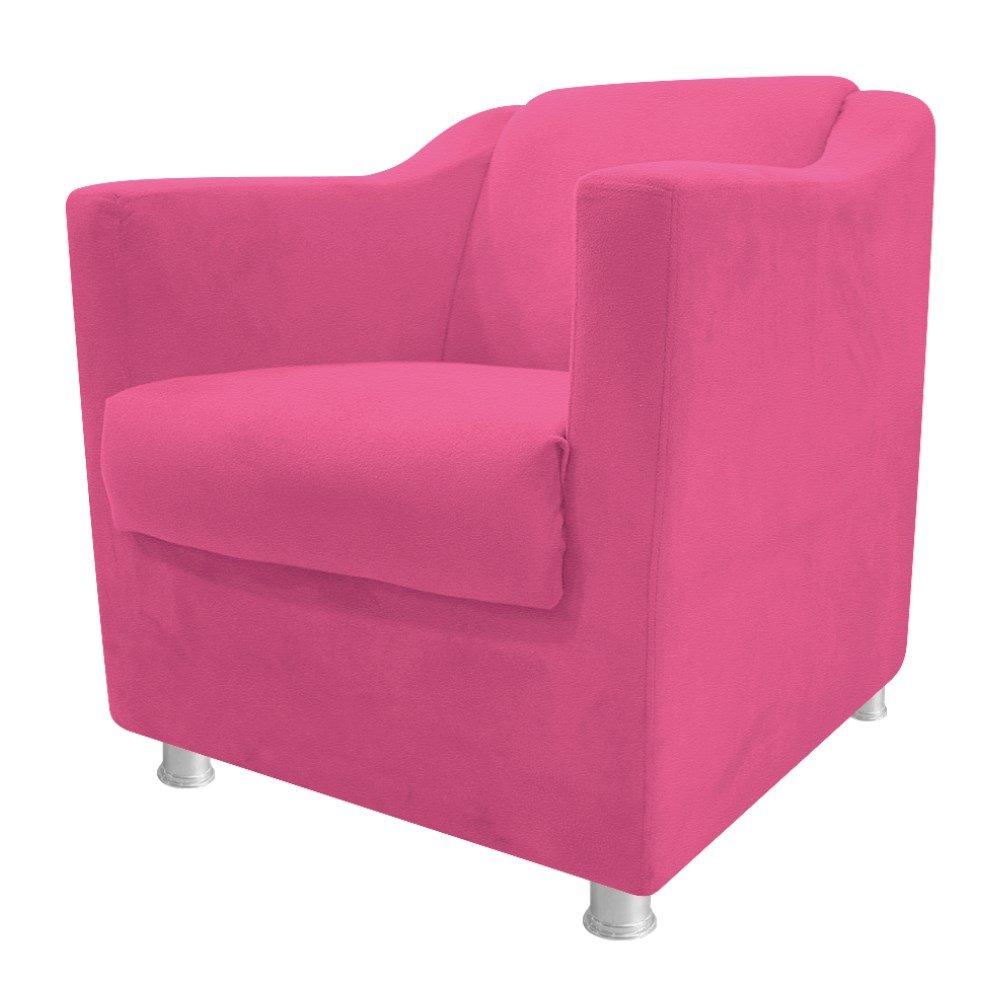 Kit 2 Poltronas Cadeiras Decorativas Catar Corano Pink - AM Decor - 3