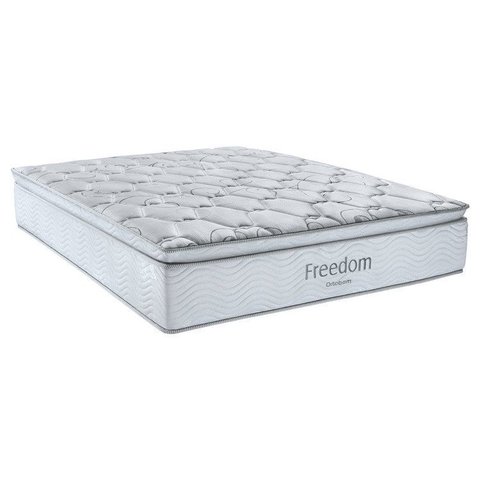 Colchão Casal Mola Superpocket Nanolastic 138CMX32CMX188CM Freedom P52 Exclusive Ortobom Branco Cin
