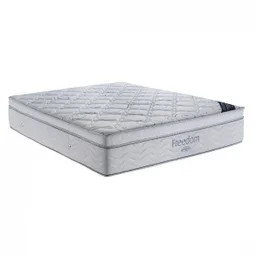 Colchão Queen Mola Ensacada 158CMX32CMX198CM Freedom Ortobom Branco Cinza - 1 Colchão Queen Mola Ensacada 158CMX32CMX198CM Freedom Ortobom Branco Cinza - 1