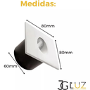 Ver imagem 3 de Kit 11 Balizador Parede Embutir 3w 3000k Escada Luminária - Branco - Preto