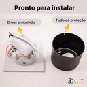 Ver imagem 5 de Kit 11 Balizador Parede Embutir 3w 3000k Escada Luminária - Branco - Preto
