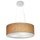 Ver imagem 3 de Lustre Luminária Pendente Cupula em Tecido Md-39803 - Bivolt - para 3 Lâmpadas E27 - Lustres Vivare