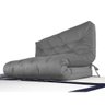 Colchão Futon Casal Dobrável Sofa Cama Cinza - 1