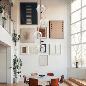 Lustre Pendente para Sala Pé Direito Duplo Quatro Ball P7 - Branco