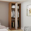 Ver imagem 2 de Guarda-Roupa Planejado Canto Linear Arani CabeCasa MadeiraOriginals Marrom/Cinamomo/Off White