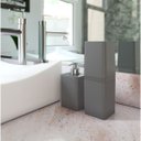 Ver imagem 3 de Kit Dispenser de Sabonete Líquido e Porta Creme Dental Stolf Smile Cinza