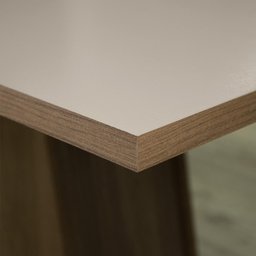 Conjunto Sala de Jantar Mesa Tampo de Madeira 4 Cadeiras Rustic/crema/preto Samara Madesa - 6