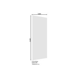 Módulo Cozinha Henn Connect Painel Fechamento Acabamento 100x240x1.5cm Duna-henn - 2