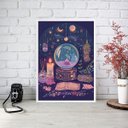 Ver imagem 2 de Quadro Decorativo Bola Mágica de Cristal 24x18cm - com Vidro:moldura Branca