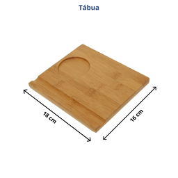 Conjunto para Caipirinha 5 Peças Bambu Copo Faca Colher Pilão e Tábua - 4