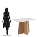 Ver imagem 5 de Conjunto Sala Jantar Isa 90cm Vidro 4 Cadeiras Elegance Amarelo/Mel/Caramelo