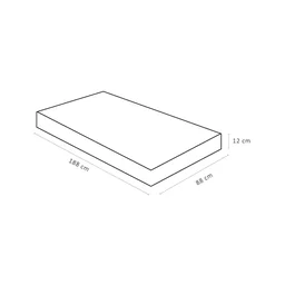 Colchão Solteiro Ortobom Espuma D23 Light 12cmx88cmx188cm - 2