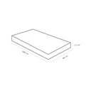 Ver imagem 2 de Colchão Solteiro Ortobom Espuma D23 Light 12CMX88CMX188CM Branco/Cinza
