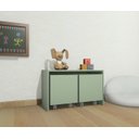 Ver imagem 2 de Baú Organizadora Caixa Para Brinquedos Mesa Infantil -MDF Verde Jade