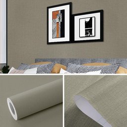 Papel de Parede Adesivo Lavavel Texturizado Linho Cinza Claro 500x60cm - 6