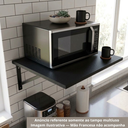 Ver imagem 3 de Tampo Mesa 70x80 Mdf 15mm Preto 80x70 Prateleira Arrigo Móveis