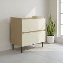 Ver imagem 1 de Balcão de Cozinha 80 Cm Nanda 1 Porta 1 Gaveta Nature/arenas - Tecno Mobili