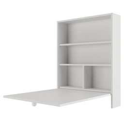 Mesa de Parede Multiuso com Armário Seven Branco - Moville Movelaria - 9
