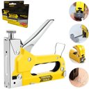 Ver imagem 1 de Grampeador Manual Profissional Tapeceiro Madeira Pressão + 2000 Grampos 14mm