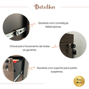 Ver imagem 4 de Arquivo Tamburato 4 Gavetas Ii Charuto/preto 6105