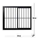 Ver imagem 3 de Janela Vitro 2 Folhas com Grade de Correr Alum. Preto Linha Veneza 100x120