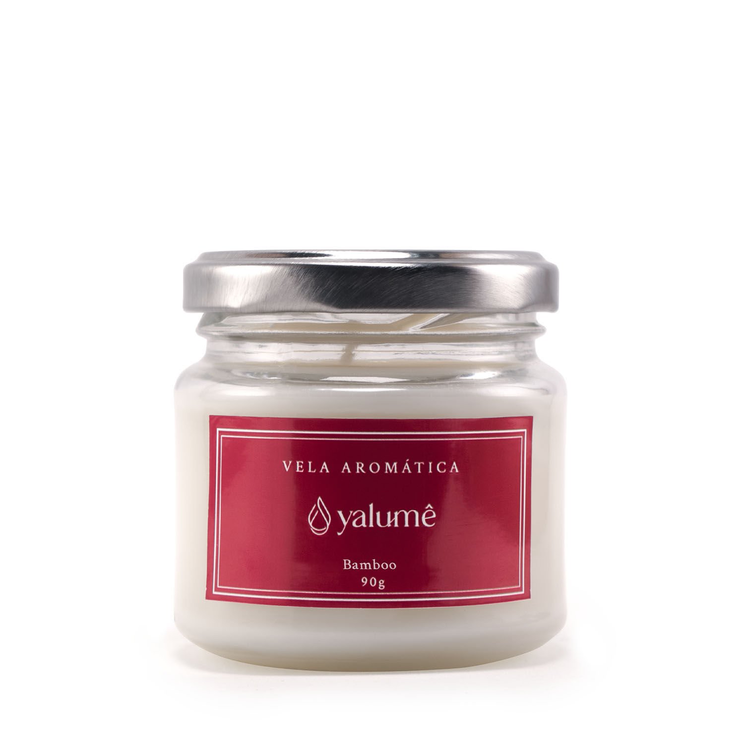 Vela Aromática Bamboo 25 Horas (90g) - Yalumê - Vela Perfumada sem Parafina com Fragrância Importada