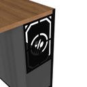 Ver imagem 6 de Mesa Bancada Gourmet Estilo Industrial 127cm P1034 Mel/grafite