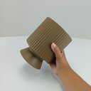Ver imagem 4 de Cachepô Vaso Decorativo Home&Co Cerâmica 18x14x14cm Marrom