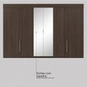 Ver imagem 5 de Guarda Roupa 4 Portas Cadis Casal Café Touch - Demóbile