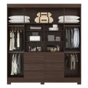 Ver imagem 4 de Guarda Roupa 4 Portas Cadis Casal Café Touch - Demóbile