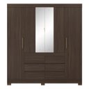 Ver imagem 3 de Guarda Roupa 4 Portas Cadis Casal Café Touch - Demóbile