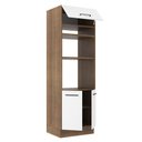 Ver imagem 5 de Torre Quente Armário de Cozinha 70 cm 3 Portas Rustic/Branco Agata Madesa