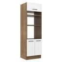 Ver imagem 1 de Torre Quente Armário de Cozinha 70 cm 3 Portas Rustic/Branco Agata Madesa