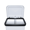 Ver imagem 2 de Lixeira Plástica Retangular com Pedal 15 Litros