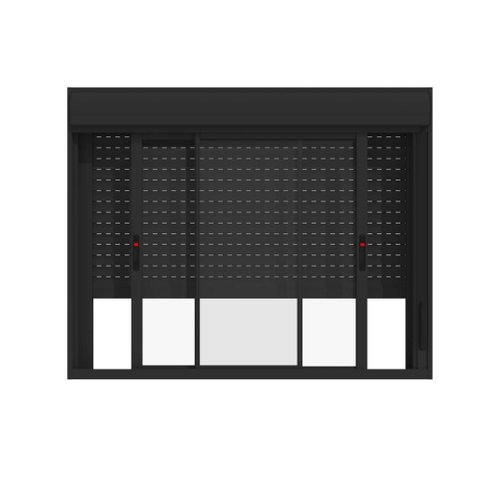 Janela de Correr Alumínio Preto 02F Integrada Manual Confort - 120x150