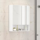 Ver imagem 2 de Armário Espelheira Troia com 2 Portas e Nicho Organizador Branco